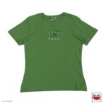 แตงโม (SUIKA) –  เสื้อยืดคอกลมแขนสั้น ผ้าอินเตอร์ล็อก กระเช้าใบไม้ ( E.O-029 )