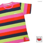 แตงโม (SUIKA) – เสื้อยืดคอกลมติดกระเป๋า ลายริ้วทอ (R.OM-006)