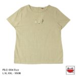 เสื้อแตงโม (SUIKA) – เสื้อคอตตอนเกาหลี  คอปาดกระดุมหลัง 3 เม็ด แขนสั้น ( FS.C )