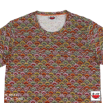 เสื้อแตงโม (SUIKA) – เสื้อยืดคอกลม โปเชียล พิมพ์ลายพัด ( P.O-119 )