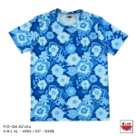 เสื้อแตงโม (SUIKA) – เสื้อยืดคอกลม โปเชียล พิมพ์ลายดอกไม้ ( P.O-126 )
