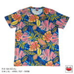 เสื้อแตงโม (SUIKA) – เสื้อยืดคอกลม โปเชียล พิมพ์ลายใบไม้ ( P.O-124 )
