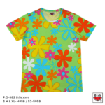 เสื้อแตงโม (SUIKA) – เสื้อยืดคอกลม โปเชียล พิมพ์ลายดอกผักแว่น ( P.O-082 )