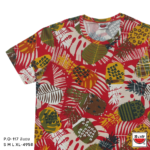 เสื้อแตงโม (SUIKA) – เสื้อยืดคอกลม โปเชียล พิมพ์ลายดอกไม้ ( P.O-117 )