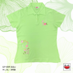 แตงโม (SUIKA) – เสื้อยืดคอปกแขนสั้น ปักลายดอกไม้  ( E.P-009 )