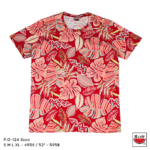 เสื้อแตงโม (SUIKA) – เสื้อยืดคอกลม โปเชียล พิมพ์ลายใบไม้ ( P.O-124 )