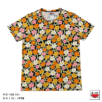 เสื้อแตงโม (SUIKA) – เสื้อยืดคอกลม โปเชียล พิมพ์ลายดอกไม้ ( P.O-108 )