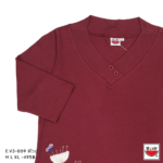 แตงโม (SUIKA) – เสื้อยืดคอวีแขนสามส่วน กระดุมหน้าสามเม็ด  ( E.V3-009 )