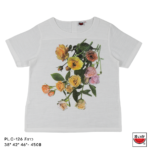 แตงโม (SUIKA) – เสื้อแตงโม คอปาดแขนสั้น ผ้าสลาฟ พิมพ์ลายดอกไม้ ( PL.C-076 084 093 118 124 125 156 127 )