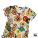 แตงโม (SUIKA) – เสื้อแตงโม เดรสผ้ายืดคอกลม พิมพ์ลายดอกไม้กราฟฟิค (P.DO-138)