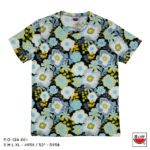 เสื้อแตงโม (SUIKA) – เสื้อยืดคอกลม โปเชียล พิมพ์ลายดอกไม้ ( P.O-126 )