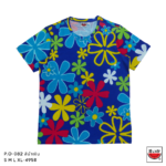 เสื้อแตงโม (SUIKA) – เสื้อยืดคอกลม โปเชียล พิมพ์ลายดอกผักแว่น ( P.O-082 )