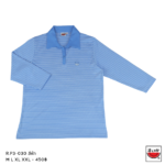 แตงโม (SUIKA) – เสื้อคอปกปีกนก ลายริ้ว ปักแตงโมตรงอกซ้าย แขนสามส่วน ( R.P3-030 )