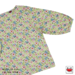 เสื้อแตงโม (SUIKA) – เสื้อผ้าป่านมัสลิน คอปาดกระดุมหลัง 3 เม็ด แขนสามส่วนปลายแขนจั๊ม  (M.CF3-130)