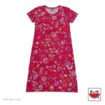 แตงโม (SUIKA) – เสื้อแตงโม เดรสผ้ายืดคอกลม พิมพ์ลายหอยทะเล ( P.DO-023 )