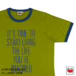 เสื้อแตงโม (SUIKA) เสื้อยืดคอกุ้นกลมกุ้นแขนสั้นลายความที่มีความหมายดี ( E.OM-005 )