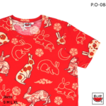 แตงโม (SUIKA) – เสื้อแตงโม เสื้อยืดคอกลม ลายกระต่าย  ( P.O-084 )