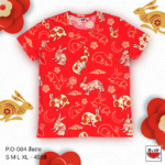 แตงโม (SUIKA) – เสื้อแตงโม เสื้อยืดคอกลม ลายกระต่าย  ( P.O-084 )