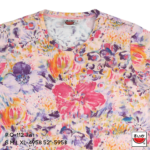 แตงโม (SUIKA) – เสื้อแตงโม เสื้อยืดคอกลม ลายพิมพ์ดอกไม้สีน้ำ( P.O-112 )