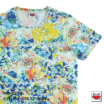 แตงโม (SUIKA) – เสื้อแตงโม เสื้อยืดคอกลม ลายพิมพ์ดอกไม้สีน้ำ( P.O-112 )