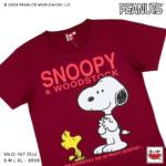 เสื้อแตงโม (SUIKA) – เสื้อยืดคอกลมแขนสั้น ลายสนูปปี้  (SN.O-107)