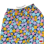 เสื้อแตงโม (SUIKA) – เสื้อแตงโม กางเกงเอวยางยืดขาสั้น พิมพ์ลายดอกไม้ (P.PS-108)