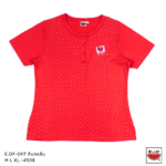 เสื้อแตงโม (SUIKA) – เสื้อยืดคอกลมเจาะสาบแขนสั้น ลายหัวใจ E.OF-097