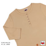 เสื้อแตงโม (SUIKA) – เสื้อยืดคอกลมเจาะสาบกระดุม 4 เม็ด แขนสามส่วน   (E.OF3-016)