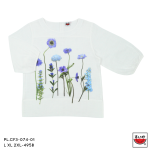 เสื้อแตงโม (SUIKA) – เสื้อผ้าสลาฟ คอปาดกระดุมหลัง 3 เม็ด แขนสามส่วนปลายแขนจั๊ม  (PL.CF3-192 189 152 199 202 074 160 198)