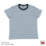 เสื้อแตงโม (SUIUKA)-เสื้อยืดแตงโมคอกลมแขนสั้น ผ้าคอตตอนอินเตอร์ล๊อค ลายริ้ว (RI.O-044)