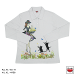 เสื้อแตงโม (SUIUKA)-เสื้อยืดแตงโมคอปกแขนยาว ผ้าคอตตอนอินเตอร์ล๊อค ลายริ้ว (PLI.PL-118)