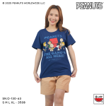เสื้อแตงโม (SUIKA) – เสื้อยืดคอกลม สนูปปี้ ลาย Snoopy and the gangs  (SN.O-130)