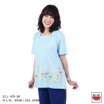 เสื้อแตงโม (SUIKA) – เสื้อคอสี่เหลี่ยมแขนสามส่วนผ้ายืด (EI.LFS-105)