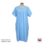 เสื้อแตงโม (SUIKA) – คอปาดเดรสชุดนอนตัวยาว ลายปักดอกไม้ ( FO.DC-001 002 003 004 )