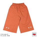 เสื้อแตงโม (SUIKA) – กางเกงขาบาน 4 ส่วน เอวยางยืด ผ้าลินินสแปนเด็กซ์ (PT.P5-LEAH )