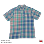 เสื้อแตงโม (SUIKA) เสื้อเชิ๊ตคอปกแขนสั้น ลายสก๊อต (ผ้าไม่ยืด) ( SC.PM-217 216 215 213 214 )