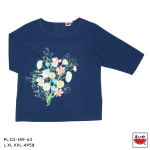 แตงโม (SUIKA) – เสื้อแตงโม คอปาดแขนสามส่วน ผ้าสลาฟ พิมพ์ลายดอกไม้ ( PL.C3-050 078 037 146 048 043 189 036 191 )