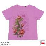 เสื้อแตงโม (SUIKA) – เสื้อแตงโม คอปาดแขนสั้น ผ้าสลาฟ พิมพ์ลายดอกไม้ ( PL.C-161 191 194 181 )