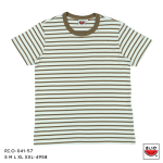 เสื้อแตงโม (SUIUKA)-เสื้อยืดแตงโมคอกลมแขนสั้น ผ้าคอตตอนอินเตอร์ล๊อค ลายริ้ว (RI.O-044)