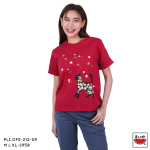 เสื้อแตงโม (SUIKA) -เสื้อยืดคอกลมแขนสั้นเบิ้ลปลายแขน ลายพิมพ์ลายพาติชอล  (PLI.OFS-212 211 192 118 130)