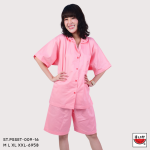 เสื้อแตงโม (SUIKA) – เซ็ทชุดนอนผ้าคอตตอนซาตินสื้อคู่กางเกงขาสั้น ลายปักดอกไม้ (ST.PSSET-008 009 010)