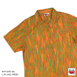 เสื้อแตงโม (SUIKA) แบบ:คอปกผ่าหน้าแขนสั้น ผ้าป่านมัสลิน (ผ้าไม่ยืด) (M.P-075)